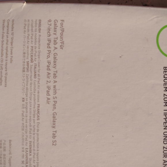 Belkin 97 inch iPad pro,  iPad 2, ipad air case - Picture 7 of 9